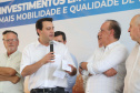 O governador Carlos Massa Ratinho inaugura a Escola Municipal Ana Zorning e confirma recursos para pavimentação, em Rio Negro, região sudeste do Paraná. Presentes no evento: prefeito de Rio Negro, Milton José Paizani; secretário de Desenvolvimento Urbano, João Carlos Ortega; secretário de Educação e do Esporte, Renato Feder; de Agricultura e Abastecimento, Norberto Ortigara; entre outros.Rio Negro, 13-02-20.Foto: Arnaldo Alves / AEN.