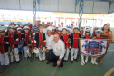 O governador Carlos Massa Ratinho inaugura a Escola Municipal Ana Zorning e confirma recursos para pavimentação, em Rio Negro, região sudeste do Paraná. Presentes no evento: prefeito de Rio Negro, Milton José Paizani; secretário de Desenvolvimento Urbano, João Carlos Ortega; secretário de Educação e do Esporte, Renato Feder; de Agricultura e Abastecimento, Norberto Ortigara; entre outros.Rio Negro, 13-02-20.Foto: Arnaldo Alves / AEN.