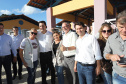 O governador Carlos Massa Ratinho inaugura a Escola Municipal Ana Zorning e confirma recursos para pavimentação, em Rio Negro, região sudeste do Paraná. Presentes no evento: prefeito de Rio Negro, Milton José Paizani; secretário de Desenvolvimento Urbano, João Carlos Ortega; secretário de Educação e do Esporte, Renato Feder; de Agricultura e Abastecimento, Norberto Ortigara; entre outros.Rio Negro, 13-02-20.Foto: Arnaldo Alves / AEN.
