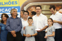 Cerca de 1.100 estudantes do Ensino Fundamental e Ensino Médio, de Sarandi, Noroeste do Paraná, são beneficiados com a nova estrutura da Escola Estadual Vereador Luiz Zanchim, inaugurada nesta sexta-feira (14), pelo governador Carlos Massa Ratinho Junior. - Sarandi, 14/02/2020 - Foto: Jaelson Lucas/AEN