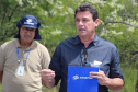 Durante visita ao Parque da Ciência, técnicos da Sanepar detalharam as dificuldades de uso de águas subterrâneas e as consequências negativas quando se faz exploração inadequada
Foto: SANEPAR