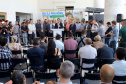 O governador Carlos Massa Ratinho Junior anuncia nesta terça-feira (18) a implantação de mais de 600 novos abrigos para pontos de ônibus em cidades da Região Metropolitana de Curitiba. Participaram: secretário de Desenvolvimento Urbano, João Carlos Ortega; diretor-presidente da Comec, Gilson dos Santos; entre outros.
Curitiba, 18-02-20.
Foto: Arnaldo Alves / AEN.
