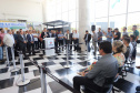 O governador Carlos Massa Ratinho Junior anuncia nesta terça-feira (18) a implantação de mais de 600 novos abrigos para pontos de ônibus em cidades da Região Metropolitana de Curitiba. Participaram: secretário de Desenvolvimento Urbano, João Carlos Ortega; diretor-presidente da Comec, Gilson dos Santos; entre outros.
Curitiba, 18-02-20.
Foto: Arnaldo Alves / AEN.
