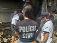 A Polícia Civil do Paraná (PCPR) incinerou cerca de 265 quilos de drogas nesta quinta-feira (27), em Guaratuba, no Litoral do Estado, em uma empresa da região. A ação foi autorizada judicialmente e acompanhada por representantes do Ministério Público e da Vigilância Sanitária. Nos entorpecentes havia maconha, crack, cocaína, haxixe e ecstasy.  -  Curitiba, 27/02/2020  -  Foto: Divulgação Polícia Civil do Paraná/SESP