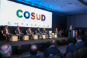 Governadores de sete estados participam neste sábado (29), em Foz do Iguaçu, do sexto encontro do Consórcio de Integração Sul e Sudeste (Cosud). O encontro acontece no Hotel Wish.   29/02/2020 -  Foto: Geraldo Bubniak/AEN