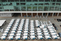 Entrega de Carros e Ambulâncias da SESAEstacionamento Palácio Iguaçu
Foto Gilson Abreu/ANPr
