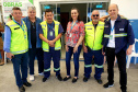 O Pátio de Triagem do Porto de Paranaguá foi sede nesta quarta-feira (04) da primeira edição do Porto em Ação em 2020. Organizado e coordenado pela empresa pública Portos do Paraná, o evento mensal leva até os caminhoneiros serviços e cuidados com a saúde, vacinação, orientação espiritual e palestras sobre trânsito e segurança. Foto: Portos do Paraná