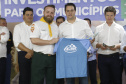 O governador Carlos Massa Ratinho Junior em reunião com prefeitos da AMSULPAR e visita as obras da ponte José Richa
Foto Gilson Abreu/Aen
