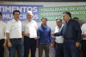 O governador Carlos Massa Ratinho Junior em reunião com prefeitos da AMSULPAR e visita as obras da ponte José Richa
Foto Gilson Abreu/Aen
