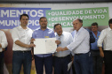 O governador Carlos Massa Ratinho Junior em reunião com prefeitos da AMSULPAR e visita as obras da ponte José Richa
Foto Gilson Abreu/Aen

