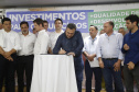 O governador Carlos Massa Ratinho Junior em reunião com prefeitos da AMSULPAR e visita as obras da ponte José Richa
Foto Gilson Abreu/Aen
