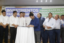 O governador Carlos Massa Ratinho Junior em reunião com prefeitos da AMSULPAR e visita as obras da ponte José Richa
Foto Gilson Abreu/Aen
