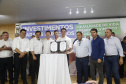 O governador Carlos Massa Ratinho Junior em reunião com prefeitos da AMSULPAR e visita as obras da ponte José Richa
Foto Gilson Abreu/Aen
