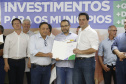 O governador Carlos Massa Ratinho Junior em reunião com prefeitos da AMSULPAR e visita as obras da ponte José Richa
Foto Gilson Abreu/Aen
