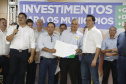 O governador Carlos Massa Ratinho Junior em reunião com prefeitos da AMSULPAR e visita as obras da ponte José Richa
Foto Gilson Abreu/Aen
