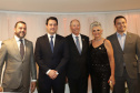 O governador Carlos Massa Ratinho Junior participa da posse de Camilo Turmina, novo presidente da Associação Comercial do Paraná. Presentes: Glaucio Geara, ex-presidente da ACP; os ex-governadores: Mario Pereira; Orlando Pessuti; e Cida Borghetti; vice- governador Darci Piana; o prefeito de Curitiba, Rafael Greca; entre outros.
Curitiba, 05-03-20.
Foto: Arnaldo Alves / AEN.
