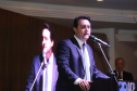 O governador Carlos Massa Ratinho Junior participa da posse de Camilo Turmina, novo presidente da Associação Comercial do Paraná. Presentes: Glaucio Geara, ex-presidente da ACP; os ex-governadores: Mario Pereira; Orlando Pessuti; e Cida Borghetti; vice- governador Darci Piana; o prefeito de Curitiba, Rafael Greca; entre outros.
Curitiba, 05-03-20.
Foto: Arnaldo Alves / AEN.
