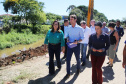  Visita das equipes da Prefeitura e da Sanepar ao serviço de limpeza do rio Iraí.Foto: Luiz Arnaldo de Lima/Sanepa