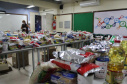 Escolas da rede estadual distribuem kits da merenda. Foto:SEED