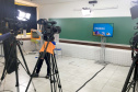 Desde o dia 06 de abril, os alunos da rede estadual de ensino no Paraná estão tendo acesso as videoaulas por três principais canais: a TV aberta, pelos multicanais da RIC TV no estado; pelo canal Aula Paraná, no Youtube; e pelo aplicativo Aula Paraná, disponível para Android e iOS. Foto:SEED