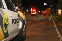 Curitiba, 30 de Abril de 2020. Banda da PMPR faz live pelas ruas da cidade - Soldado Ismael Ponchio.