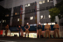 Curitiba, 30 de Abril de 2020. Banda da PMPR faz live pelas ruas da cidade - Soldado Ismael Ponchio.