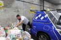 Servidores da Segurança arrecadam mais de 20 toneladas de alimentos. Foto:SESP