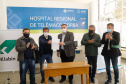 26/05/2020 - Secretário da Saúde Beto Preto vistoria a finalização da obra do Hospital Regional de Telêmaco Borba.
Foto Gilson Abreu/AEN