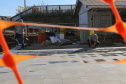 Obras da nova rodoviária de Francisco Beltrao com mais de 6.300 m²,  que contará 12 plataformas para ônibus, além de lojas, guichês, restaurantes, espaço para taxistas e mototaxistas, jardim no centro e salas de espera para os usuários. A construcao do Terminal Rodoviario faz parte do Plano de Apoio ao Desenvolvimento dos Municipios - PAMFoto: Geraldo Bubniak/AEN