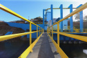 As obras da nova captação de água de Cascavel nas margens do Rio São José, no Distrito de São Salvador, a barragem no rio, as estações de bombeamento e um desarenador, que terá a função de retirar os materiais mais pesados da água, como areia e terra. A nova estrutura ampliará em 25% a capacidade de tratamento de água no município.Foto: Geraldo Bubniak/AEN