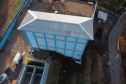 As obras da nova captação de água de Cascavel nas margens do Rio São José, no Distrito de São Salvador, a barragem no rio, as estações de bombeamento e um desarenador, que terá a função de retirar os materiais mais pesados da água, como areia e terra. A nova estrutura ampliará em 25% a capacidade de tratamento de água no município.Foto: Geraldo Bubniak/AEN