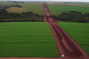 Obras do contorno viário de Palotina que terá extensão de cerca de 16 km e está sendo construído para desviar o trânsito de caminhões do centro da cidade.Foto: Geraldo Bubniak/AEN