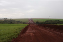 Obras do contorno viário de Palotina que terá extensão de cerca de 16 km e está sendo construído para desviar o trânsito de caminhões do centro da cidade.Foto: Geraldo Bubniak/AEN