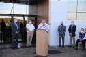 Foi inaugurada nesta quarta-feira (22) a primeira etapa do Cancer Center de Guarapuava, na região central do Estado. O prédio abriga a ala de quimioterapia e o Instituto para a Pesquisa do Câncer (IPEC), um dos maiores centros de pesquisa genômica do País.

 22/07/2020 -  Foto: Geraldo Bubniak/AEN