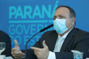 Governador Carlos Massa Ratinho Junior, recebe o ministro interino Eduardo Pazuello.