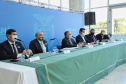 Governador Carlos Massa Ratinho Junior, recebe o ministro interino Eduardo Pazuello.