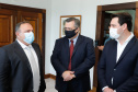 Governador Carlos Massa Ratinho Junior, recebe o ministro interino Eduardo Pazuello.