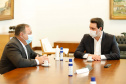 Governador Carlos Massa Ratinho Junior, recebe o ministro interino Eduardo Pazuello.