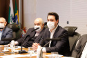 Governador Carlos Massa Ratinho Junior, recebe o ministro interino Eduardo Pazuello.