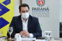 O governador Carlos Massa Ratinho Junior assinou nesta quarta-feira (9) o contrato do financiamento de R$ 1,6 bilhão que o Governo do Paraná captou com o Banco do Brasil e a Caixa Econômica Federal.