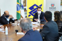O governador Carlos Massa Ratinho Junior assinou nesta quarta-feira (9) o contrato do financiamento de R$ 1,6 bilhão que o Governo do Paraná captou com o Banco do Brasil e a Caixa Econômica Federal.