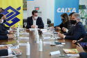 O governador Carlos Massa Ratinho Junior assinou nesta quarta-feira (9) o contrato do financiamento de R$ 1,6 bilhão que o Governo do Paraná captou com o Banco do Brasil e a Caixa Econômica Federal.