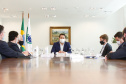 15.09.2020 Reunião do governador Carlos Massa Ratinho Junior com Eduardo Muffato do Grupo Muffato.Foto Gilson Abreu/AEN