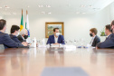 15.09.2020 Reunião do governador Carlos Massa Ratinho Junior com Eduardo Muffato do Grupo Muffato.Foto Gilson Abreu/AEN