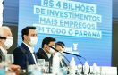 O governador Carlos Massa Ratinho Junior anunciou nesta quarta-feira (16) um programa de obras de infraestrutura que soma R$ 4 bilhões. Os projetos envolvem melhorias e modernização de rodovias, estradas rurais em todas as regiões do Paraná, além de um grande investimento no Litoral do Estado e na segurança pública.