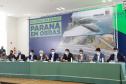 O governador Carlos Massa Ratinho Junior anunciou nesta quarta-feira (16) um programa de obras de infraestrutura que soma R$ 4 bilhões. Os projetos envolvem melhorias e modernização de rodovias, estradas rurais em todas as regiões do Paraná, além de um grande investimento no Litoral do Estado e na segurança pública.Foto Gilson Abreu/AEN