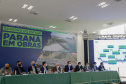 O governador Carlos Massa Ratinho Junior anunciou nesta quarta-feira (16) um programa de obras de infraestrutura que soma R$ 4 bilhões. Os projetos envolvem melhorias e modernização de rodovias, estradas rurais em todas as regiões do Paraná, além de um grande investimento no Litoral do Estado e na segurança pública.Foto Gilson Abreu/AEN