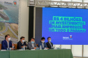 O governador Carlos Massa Ratinho Junior anunciou nesta quarta-feira (16) um programa de obras de infraestrutura que soma R$ 4 bilhões. Os projetos envolvem melhorias e modernização de rodovias, estradas rurais em todas as regiões do Paraná, além de um grande investimento no Litoral do Estado e na segurança pública.Foto Gilson Abreu/AEN