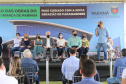 O vice governador Darci Piana e o  secretário de Estado da Saude Beto Preto  assinam o repasse de recursos ao Hospital da Criança para conclusao das obras. Deputado Evandro Araujo representando a ALEP.  18/09/2020 -  Foto: Geraldo Bubniak/AEN