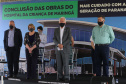 O vice governador Darci Piana e o  secretário de Estado da Saude Beto Preto  assinam o repasse de recursos ao Hospital da Criança para conclusao das obras.   18/09/2020 -  Foto: Geraldo Bubniak/AEN